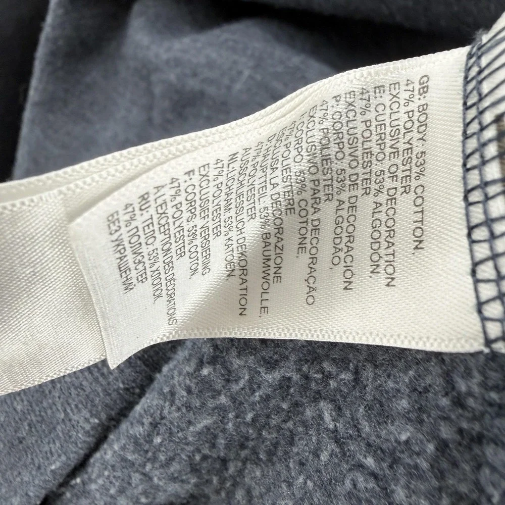 The North Face Hoodie Mens Medium Gray Half Dome Pullover Sweatshirt Logo Fleece